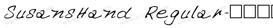 SusansHand Regular字体转换